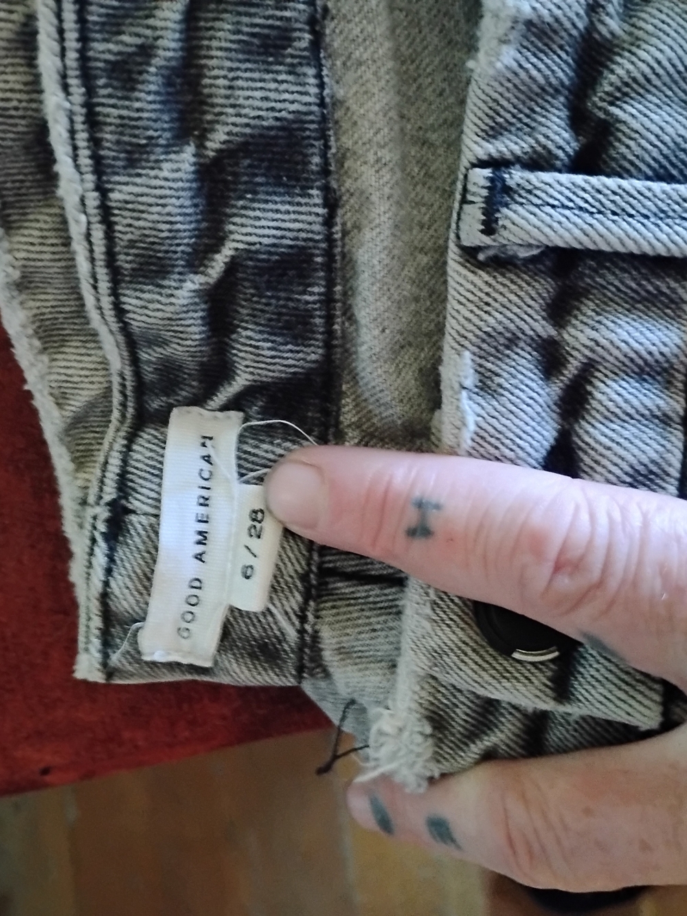 Good American Slim Grey Jeans